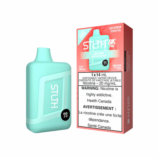 STLTH 8K Pro Disposable Arctic Mint 14mL 8000 Puffs 20mg