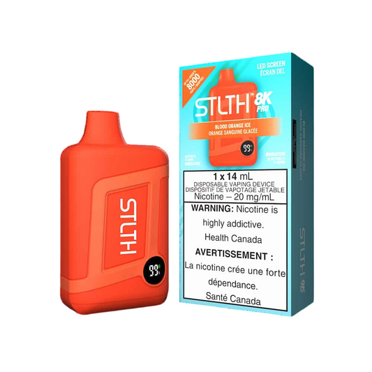 STLTH 8K Pro Disposable Blood Orange Ice 14mL 8000 Puffs 20mg