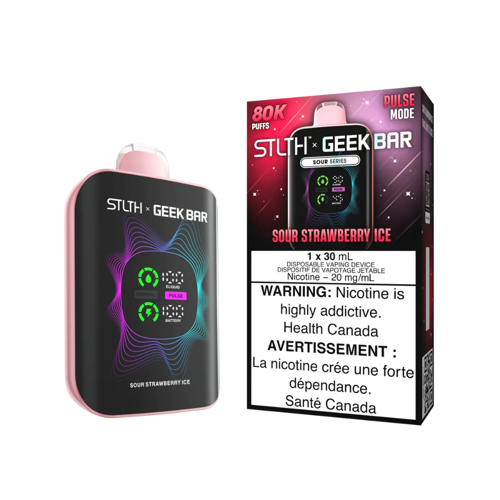 Stlth x Geek Bar Disposable - Sour Strawberry Ice