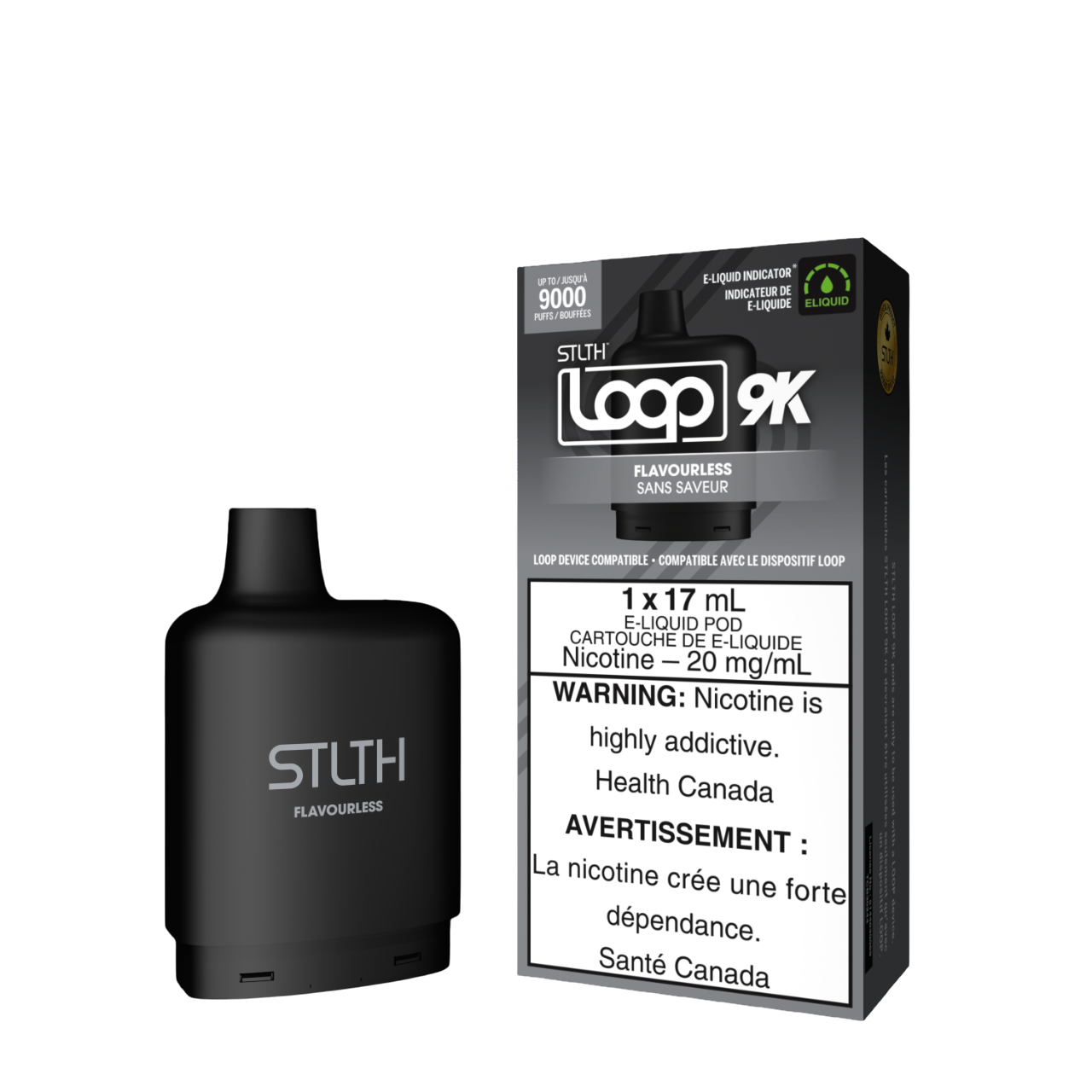 Stlth Loop 9k Pod Flavourless 17mL 20mg