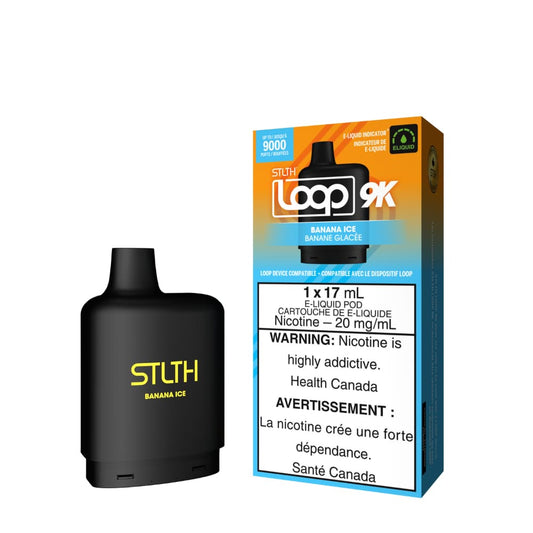 Stlth Loop 9k Pod Banana Ice 17mL 20mg