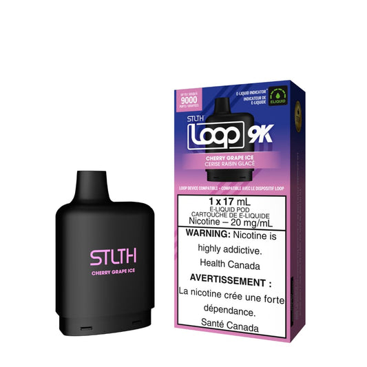 Stlth Loop 9k Pod Cherry Grape Ice 17mL 20mg