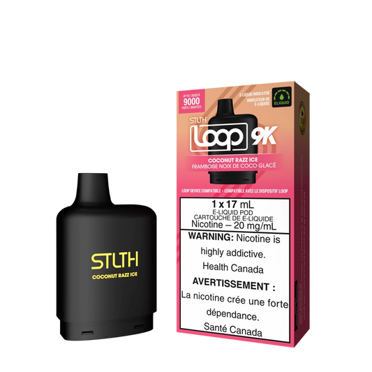 Stlth Loop 9k Pod Coconut Razz Ice 17mL 20mg