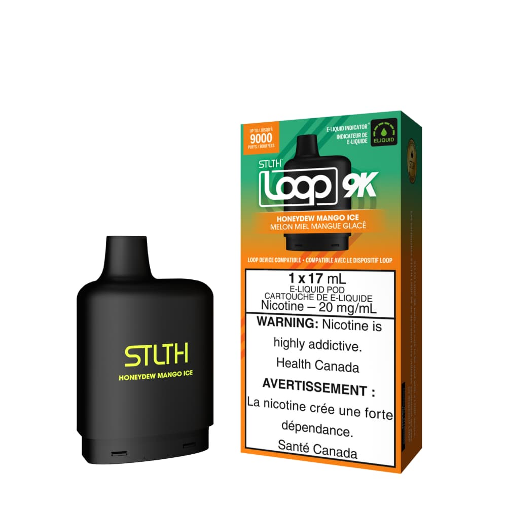 Stlth Loop 9k Pod Honeydew Mango Ice 17mL 20mg