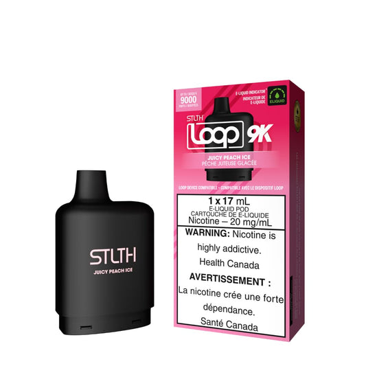 Stlth Loop 9k Pod Juicy Peach Ice 17mL 20mg