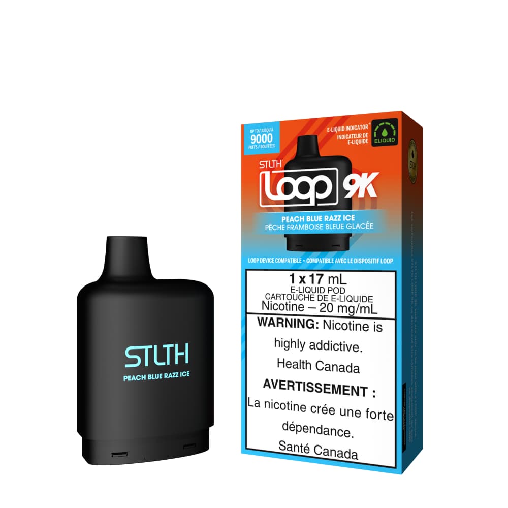 Stlth Loop 9k Pod Peach Blue Razz Ice 17mL 20mg