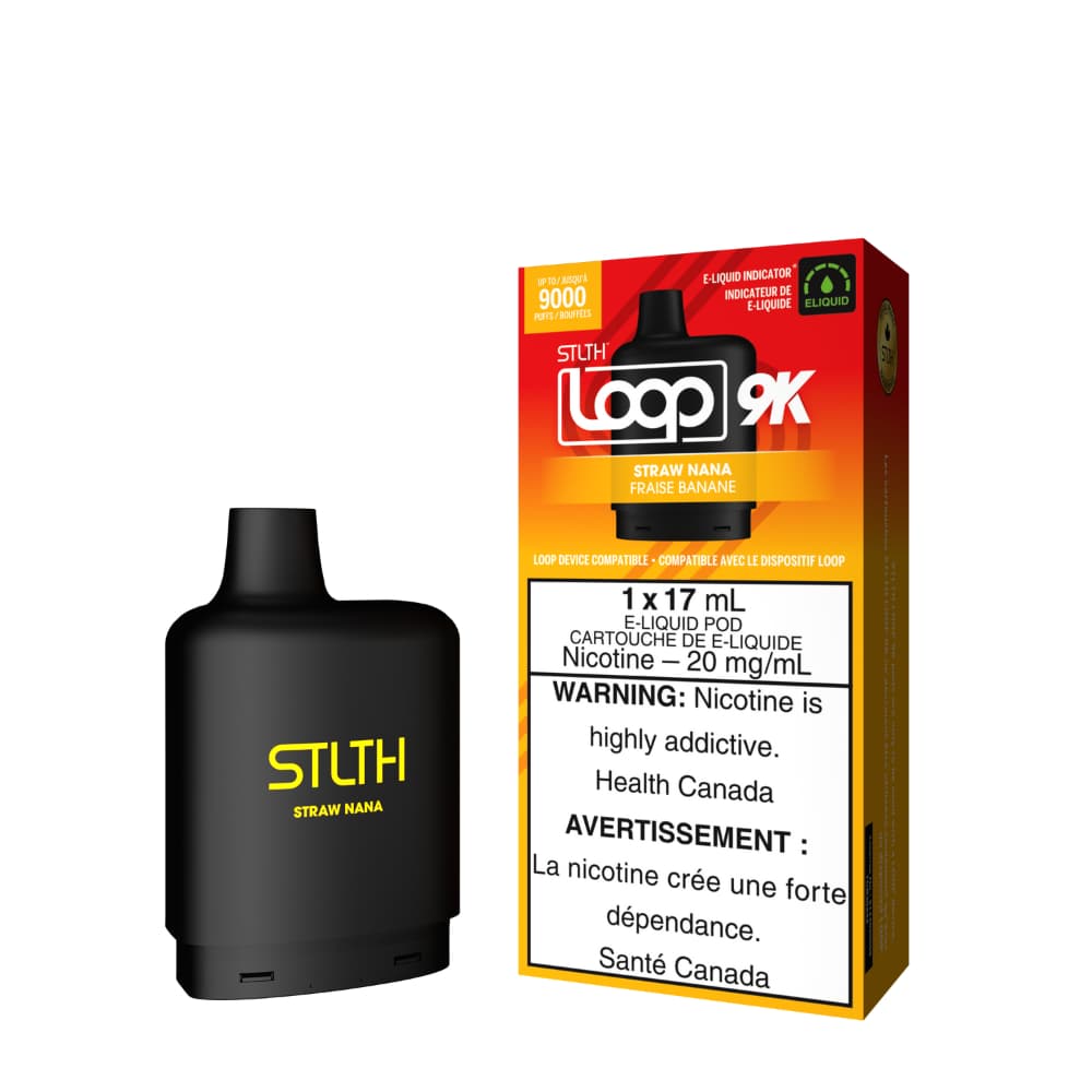 Stlth Loop 9k Pod Straw Nana 17mL 20mg