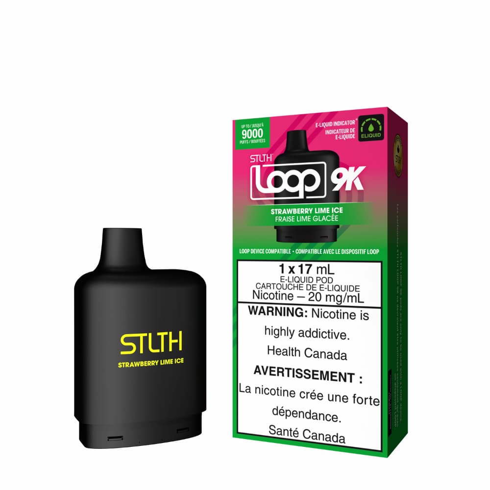 Stlth Loop 9k Pod Strawberry Lime Ice 17mL 20mg