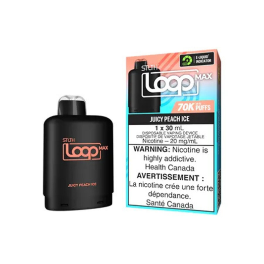 STLTH 70k Loop Max Pre-filled Vape Pod - Juicy Peach Ice