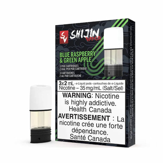 STLTH Shijin Blue Raspberry and Green Apple 3 x 2mL Pods