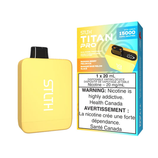 STLTH Titan Disposable Banana Berry Melon Ice 10000 Puffs 20mg