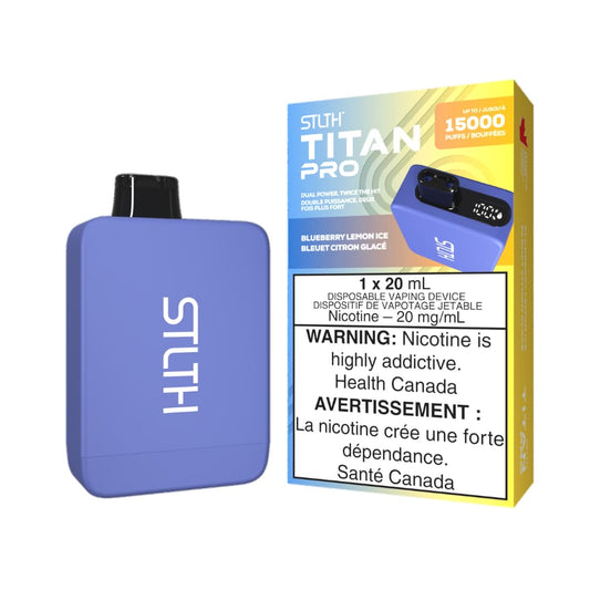 STLTH Titan Disposable Blueberry Lemon Ice 10000 Puffs 20mg