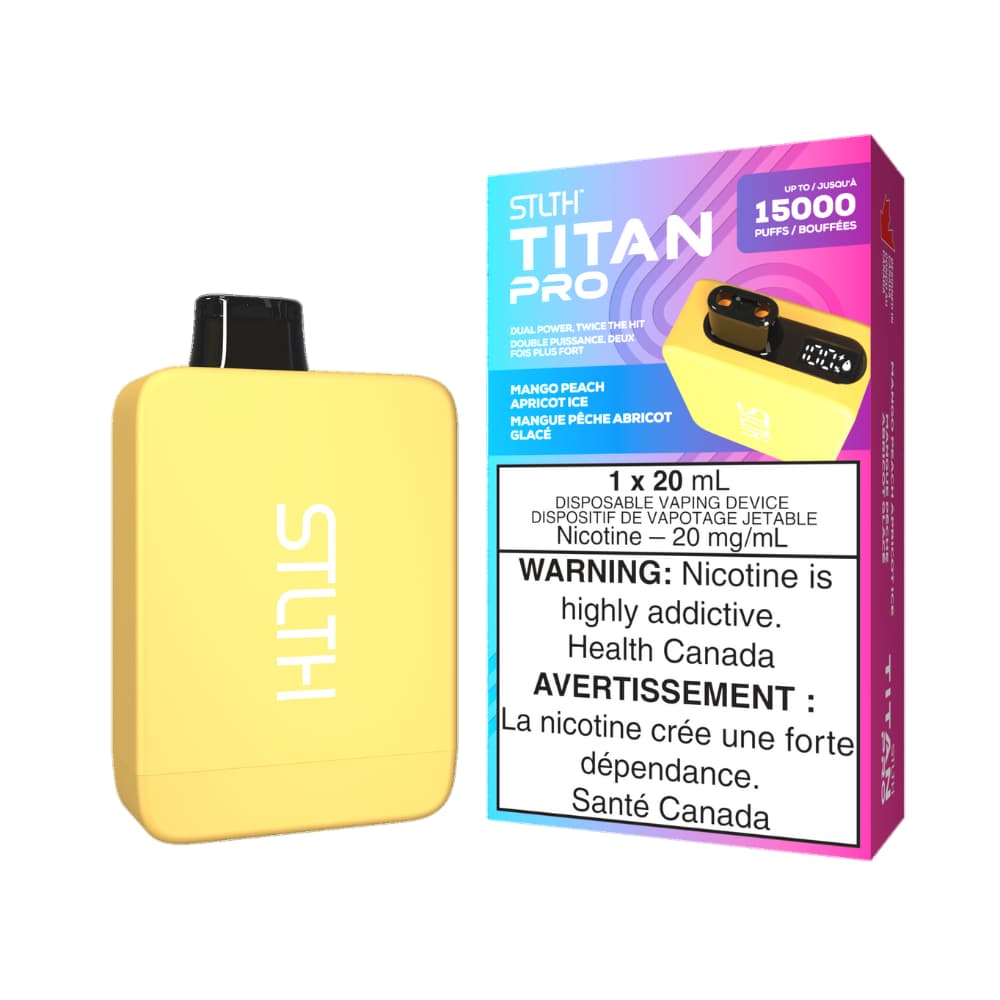 STLTH Titan Disposable Mango Peach Apricot Ice 10000 Puffs 20mg