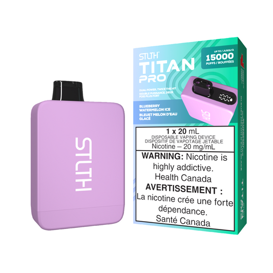 STLTH Titan Pro Disposable Blueberry Watermelon Ice 15000 Puffs 20mg