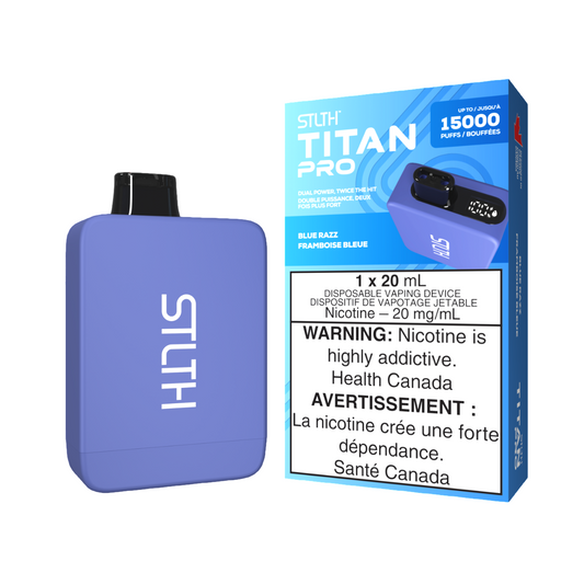 STLTH Titan Pro Disposable Blue Razz 15000 Puffs 20mg