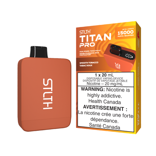 STLTH Titan Pro Disposable Smooth Tobacco 15000 Puffs 20mg