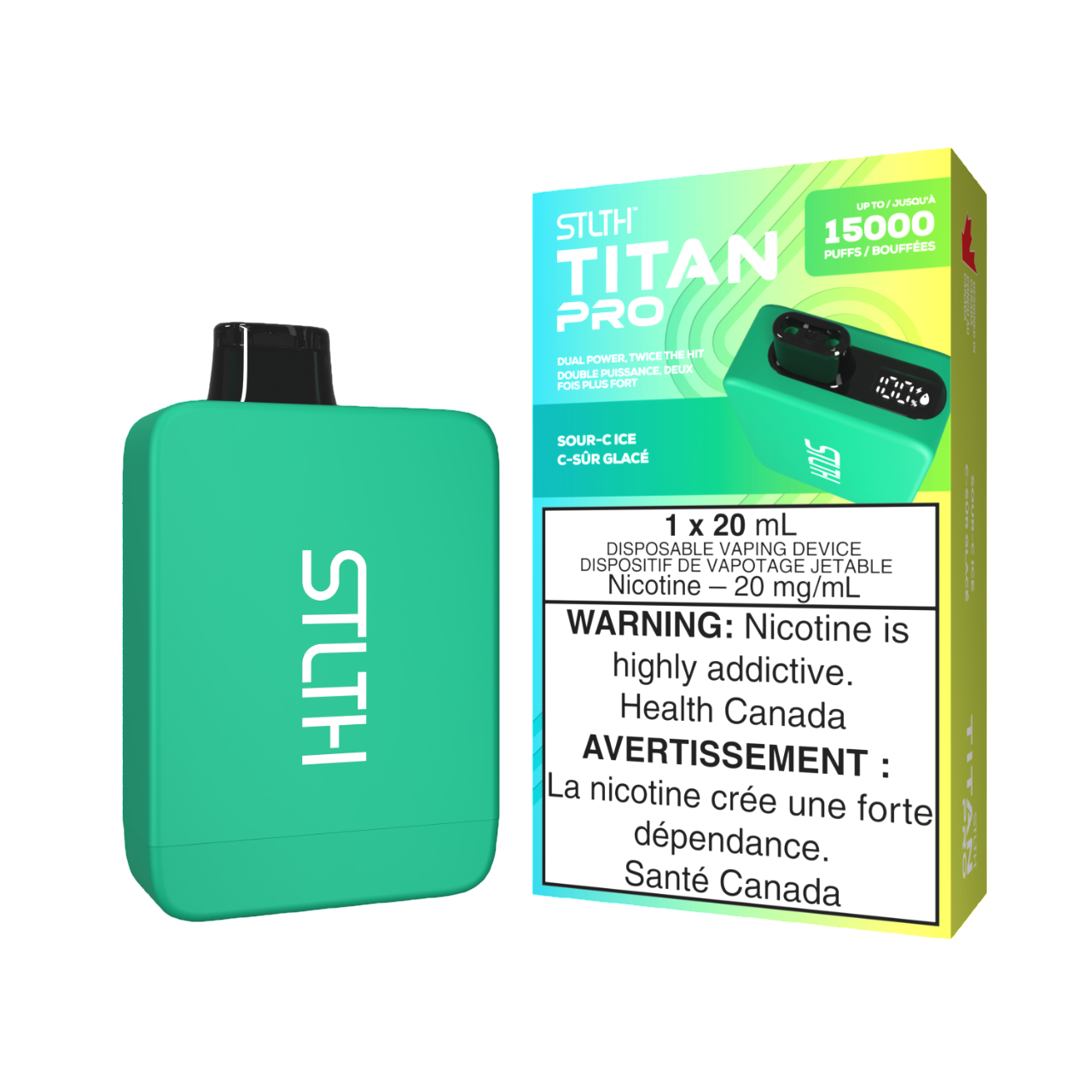 STLTH Titan Pro Disposable Sour-C 15000 Puffs 20mg