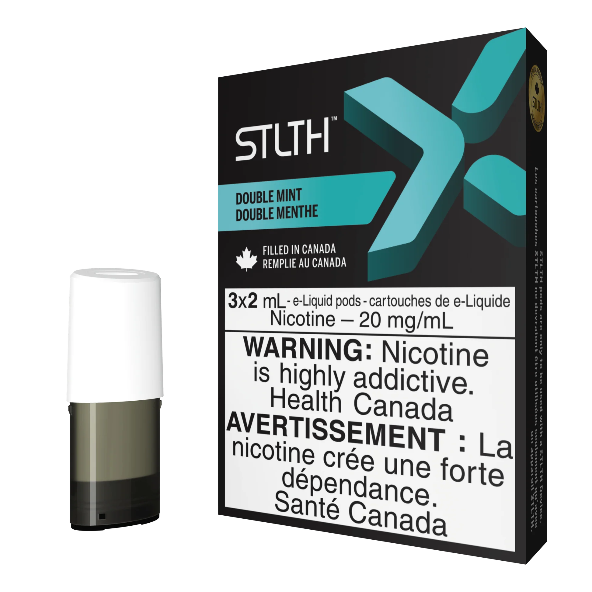 STLTH X Double Mint 3 x 2mL Pods 20mg