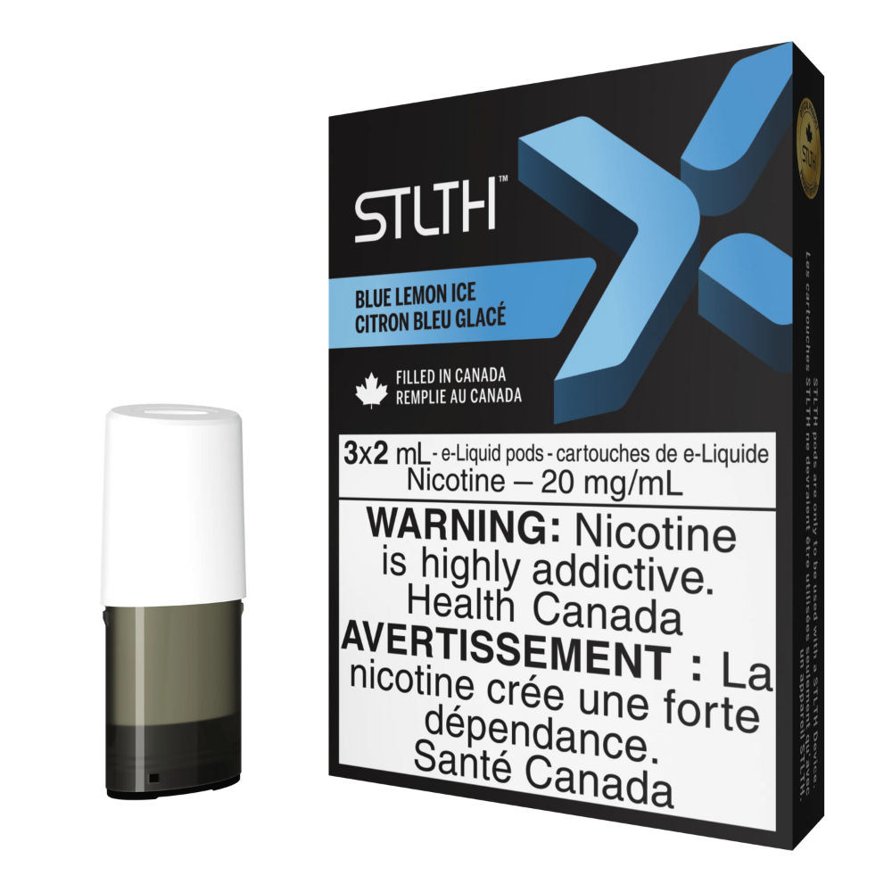 STLTH X Blue Lemon Ice 3 x 2mL Pods 20mg