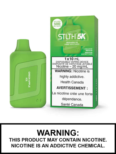 STLTH 5K Green Apple Ice 10mL 5000 Puffs 20mg