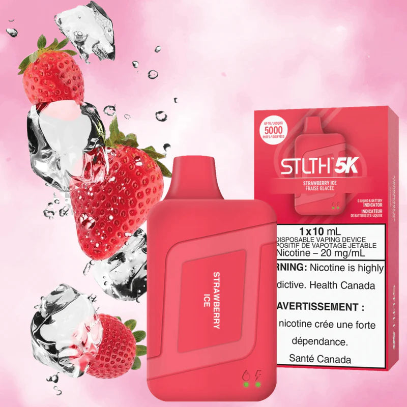 STLTH 5K Strawberry Ice 10mL 5000 Puffs 20mg