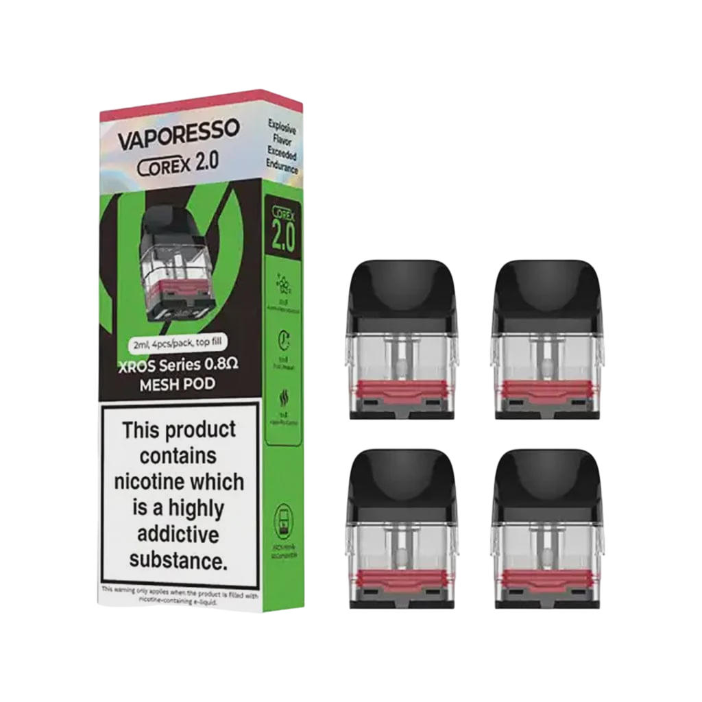 VAPORESSO COREX 2.0 XROS SERIES 0.8Ω MESH POD (4 Pack)