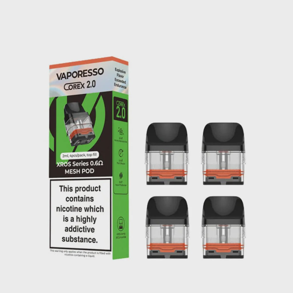 VAPORESSO COREX 2.0 XROS SERIES 0.6Ω MESH POD (4 Pack)