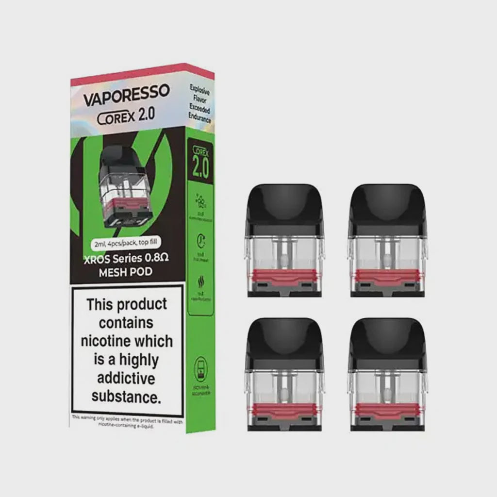 VAPORESSO COREX 2.0 XROS SERIES 0.8Ω MESH POD (4 Pack)