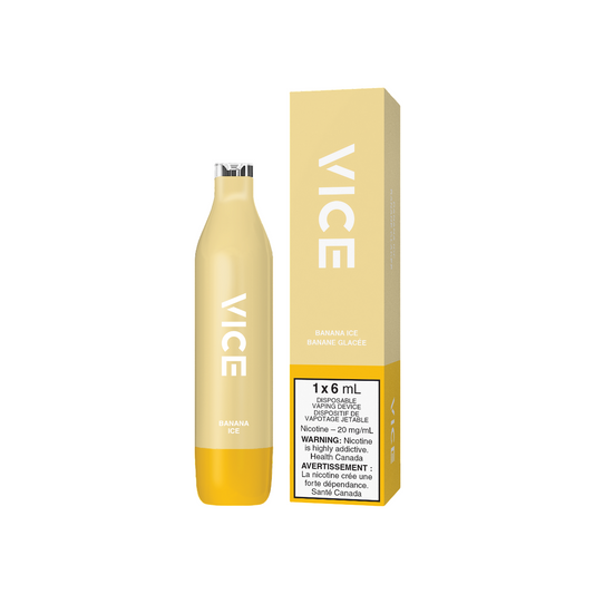 VICE Banana Ice 2500 Puffs Disposable Vape 20mg 6mL