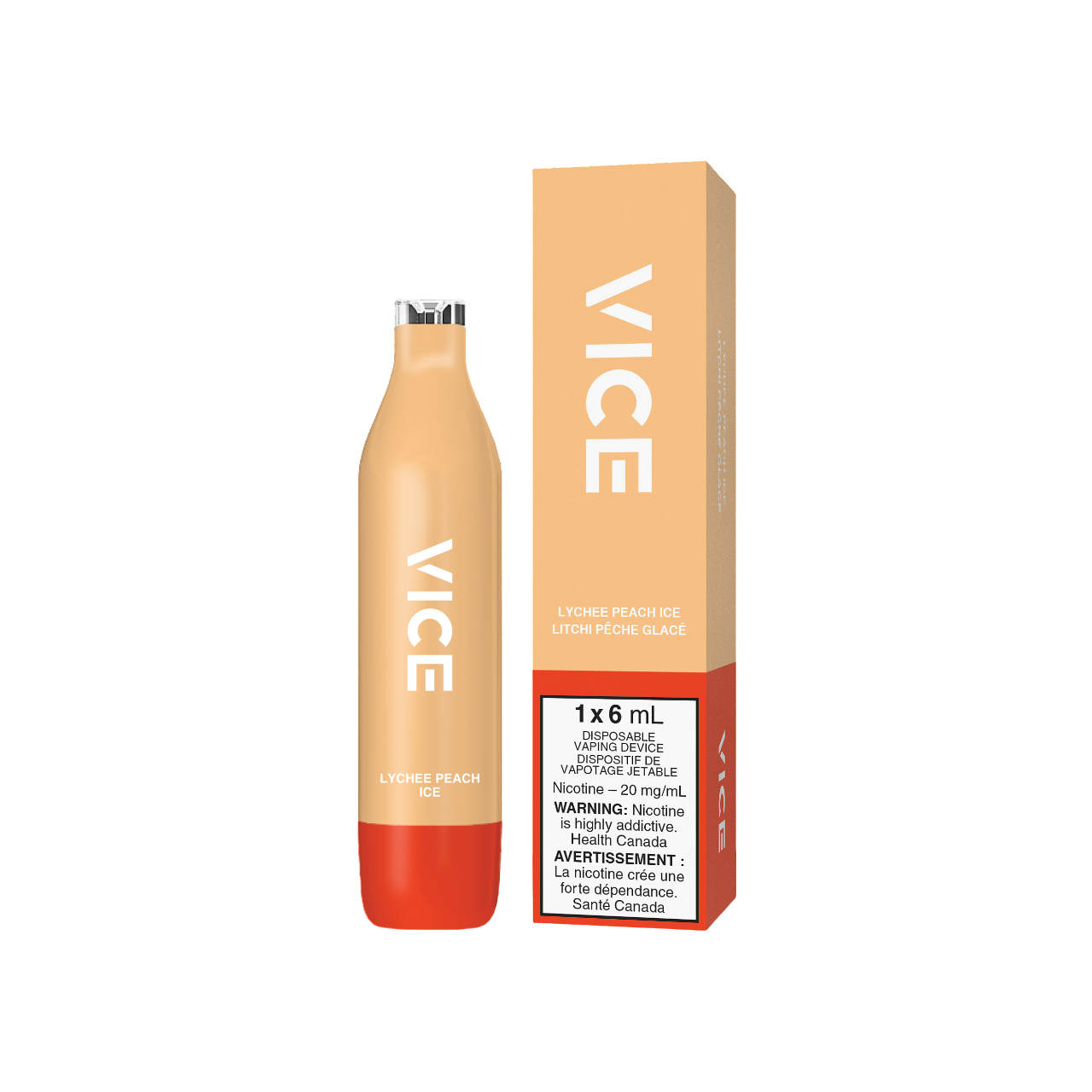 VICE Lychee Peach Ice 6mL 2500 Puffs