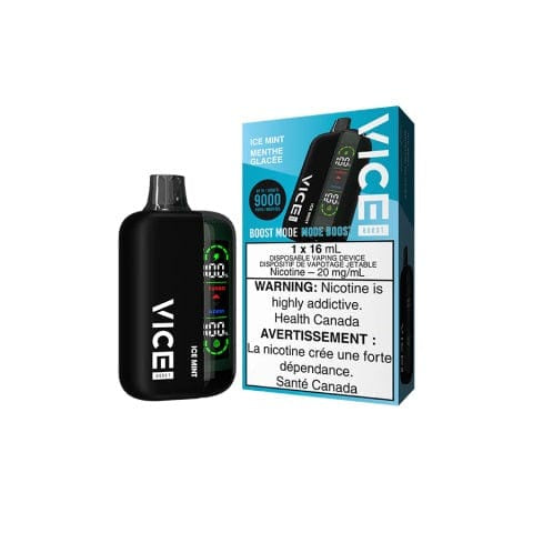 Vice Boost Mode Ice Mint 16mL 9000 Puffs 20mg