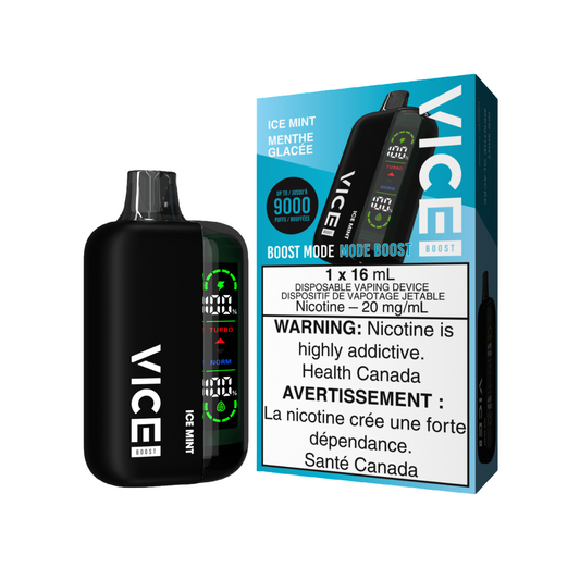 Vice Boost Mode Ice Mint 16mL 9000 Puffs 20mg