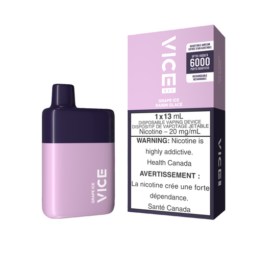 Vice Box Grape Ice 13mL 6000 Puffs 20mg