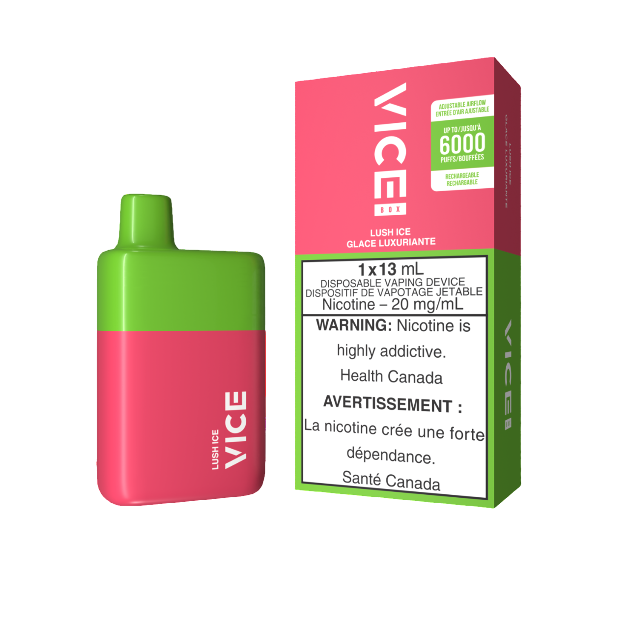 Vice Box Lush Ice 13mL 6000 Puffs 20mg