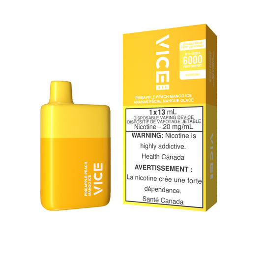 Vice Box Pineapple Peach Mango Ice 13mL 6000 Puffs 20mg