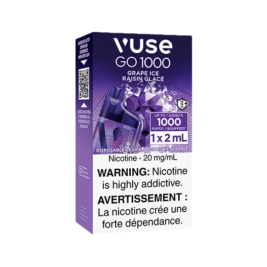 Vuse GO 1000 Grape Ice 20mg/mL