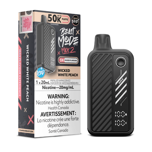 Flavour Beast Beast Mode Max 2-  Whicked White Peach