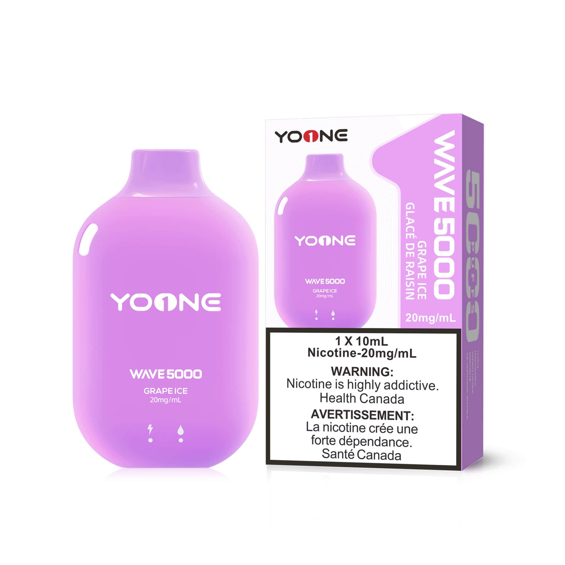 YOONE Grape Ice 10mL 5000 Puffs 20 mg