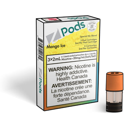 Z PODS Mango Ice 3 x 2mL Pods 400 Puffs