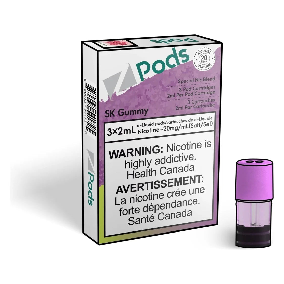 Z PODS SK Gummy 3 x 2mL Pods 400 Puffs