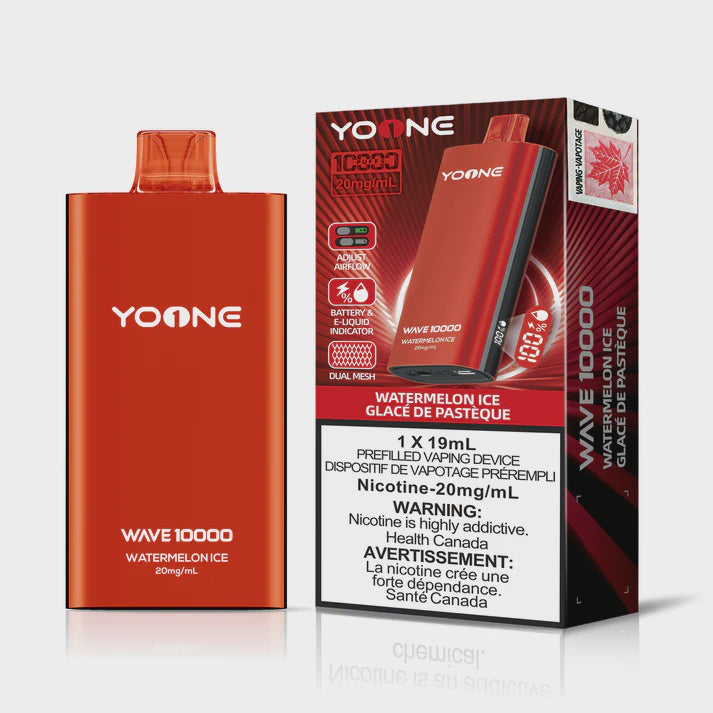 YOONE Wave 10000 Disposable 19mL Watermelon Ice 10000 Puffs 20mg