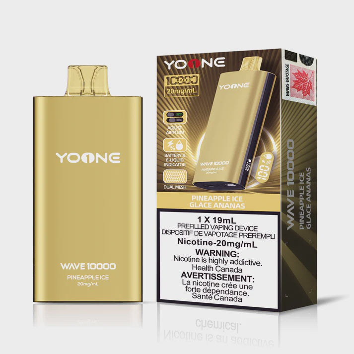 YOONE Wave 10000 Disposable 19mL Pineapple Ice 10000 Puffs 20mg