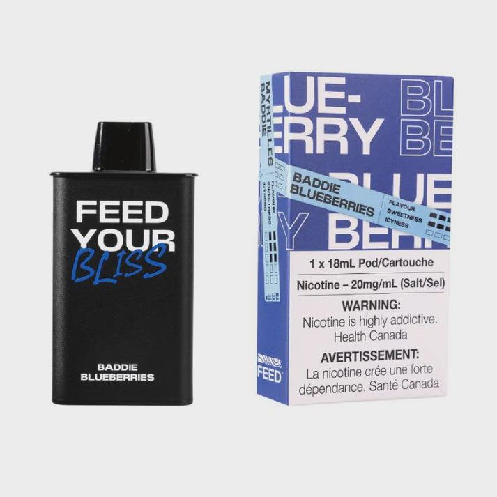 Feed Pod System  Baddie Blueberry  9000 Puffs  20mg