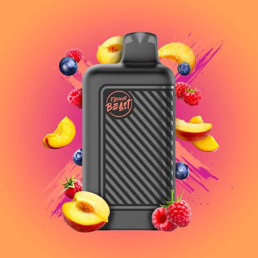 Flavour Beast Beast Mode Packin' Peach Berry 16mL 8000 Puffs 20mg