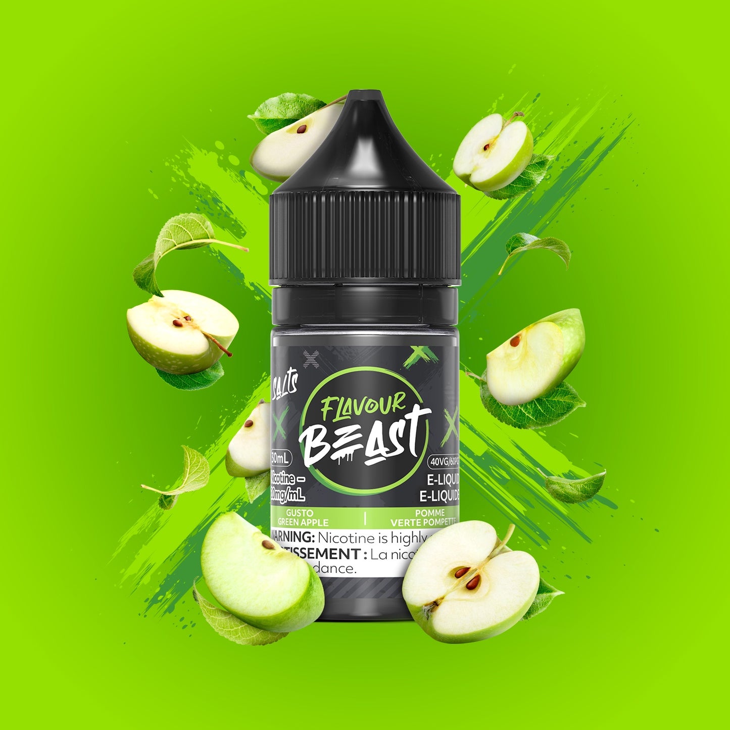 Flavour Beast Salts Gusto Green Apple 30mL 20 mg