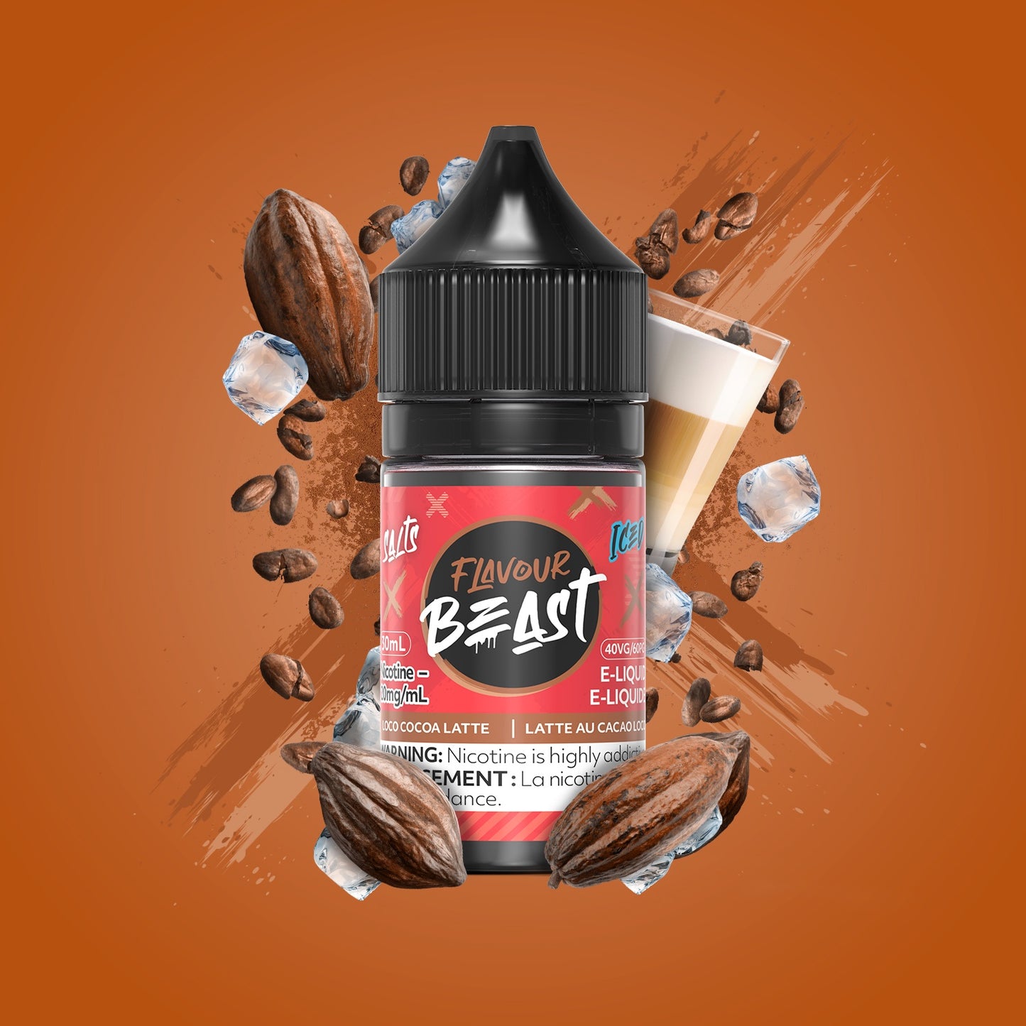 Flavour Beast Salts Iced Loco Cocoa Latte 30mL 20 mg