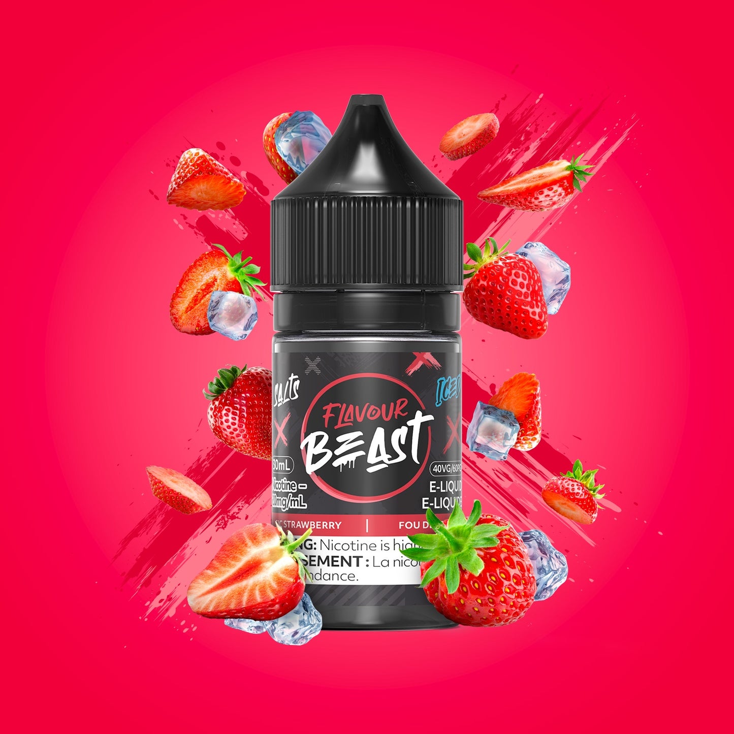 Flavour Beast Salts Sic Strawberry Iced 30 mL 10 mg