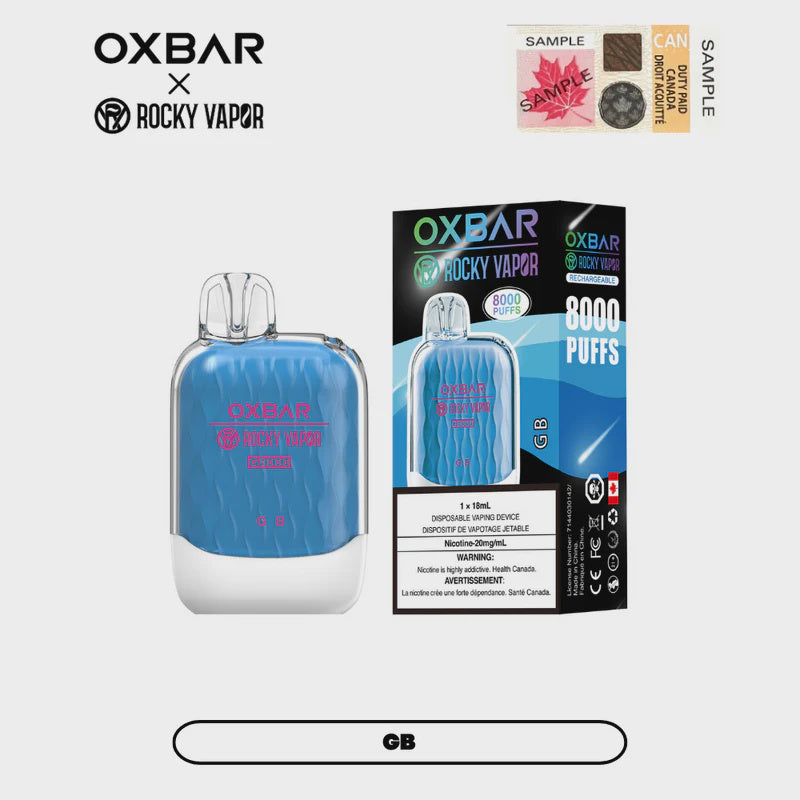 Rocky Vapor Oxbar G8000 G B Disposable 8000 Puffs 20mg