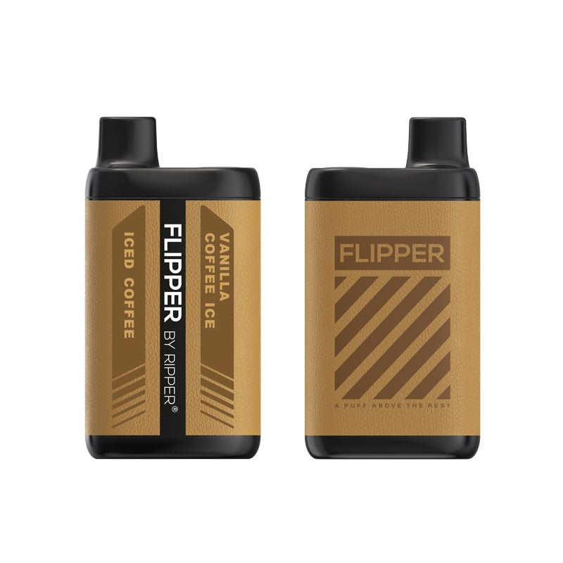 Flipper by Ripper Vanilla Coffee Ice and Iced Coffee 20mg 18ml 11000 Puffs
