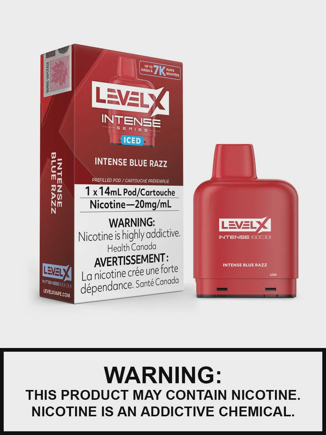 Flavour Beast Level X Intense Series 14mL Intense Blue Razz 7000 Puffs 20mg